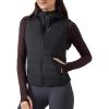 imageYvette Womens Hooded Lightweight Warm Windproof Zip Up Sleeveless Jacket for Hiking Golf RunningBlack