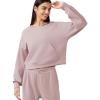 imageYvette Womens Hoodies Sweatshirts Pullover Comfy Long Sleeve Tops with Pockets Winter Fall Fashion Outfits ClothesPink