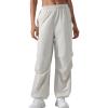 imageYvette Womens Joggers Parachute Pants Athletic Running Quick Dry Sweatpants with PocketsWhite
