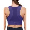 imageYvette Yoga Bra Racerback ampamp Mesh Panels Square Neck Fixed Cups Sports Bra for Women Light Support Workout Tank TopBlue