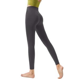 imageYvette Leggings for Women with Pockets High Waist Athletic Non SeeThrough TightsDark Grey