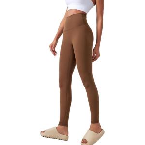 imageYvette Womens Athletic Leggings High Waisted Tummy Control Tights for WomenBrown