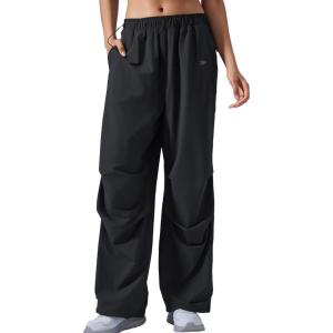 imageYvette Womens Joggers Parachute Pants Athletic Running Quick Dry Sweatpants with PocketsBlack