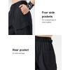 imageYvette Cargo Pants for Women High Waisted Quick Dry Lightweight Casual Pants with PocketsBlack