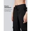 imageYvette Cargo Pants for Women High Waisted Quick Dry Lightweight Hiking Casual Pants with PocketsBlack