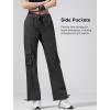imageYvette Cargo Pants for Women High Waisted Quick Dry Lightweight Hiking Casual Pants with PocketsGrey