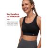 imageYvette Racerback Sports Bras for Women High Support Running Supportive Sports Bra with Sewn in PadsBlack
