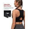 imageYvette Racerback Sports Bras for Women High Support Running Supportive Sports Bra with Sewn in PadsBlack