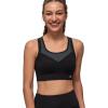 imageYvette Racerback Sports Bras for Women High Support Running Supportive Sports Bra with Sewn in PadsGrey
