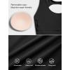 imageYvette Womens Backless Jumpsuits Built in Bra Gym Workout Yoga Rompers Flare Leggings Bodycon BodysuitsBlack