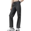 imageYvette Cargo Pants for Women High Waisted Quick Dry Lightweight Hiking Casual Pants with PocketsGrey