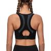 imageYvette Racerback Sports Bras for Women High Support Running Supportive Sports Bra with Sewn in PadsGrey