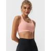 imageYvette Criss Cross Back Yoga Bra with Removable Pad Sports Bras for Women Light Support SexyPink