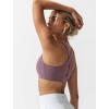 imageYvette Criss Cross Back Yoga Bra with Removable Pad Sports Bras for Women Light Support SexyPurple