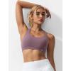 imageYvette Criss Cross Back Yoga Bra with Removable Pad Sports Bras for Women Light Support SexyPurple