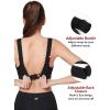 imageYvette Supportive Adjustable Sports Bras for Women High Impact Molded Cup Sports Bra Large Bust Wireless RunningBlack