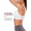 imageYvette Supportive Adjustable Sports Bras for Women High Impact Molded Cup Sports Bra Large Bust Wireless RunningWhite