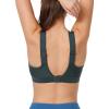 imageYvette Supportive Adjustable Sports Bras for Women High Impact Molded Cup Sports Bra Large Bust Wireless RunningHaze Blue