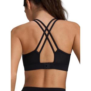 imageYvette Womens Sports Bra with Adjustable BackSexy V Neck Bra 2in1 Design for Yoga ampamp Daily WearBlack