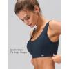 imageYvette Cross Back Yoga Bra U Neck Wide Straps Sports Bra with Removable CupsNavy Blue