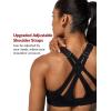 imageYvette Sports Bra High Impact Adjustable Criss Cross Back Full Support for Large Bust No Bounce