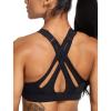 imageYvette Sports Bra High Impact Adjustable Criss Cross Back Full Support for Large Bust No Bounce
