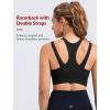 imageYvette Front Closure High Support Sports Bras for Women Double Strpas Plus Size Sports Bra with Sewn in PadsBlack