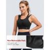 imageYvette Front Closure High Support Sports Bras for Women Double Strpas Plus Size Sports Bra with Sewn in PadsBlack