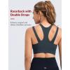 imageYvette Front Closure High Support Sports Bras for Women Double Strpas Plus Size Sports Bra with Sewn in PadsHaze Blue
