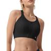 imageYvette Adjustable Front Closure Sports Bras for Women High Support Impact No Bounce Sports Bra Running for Big BreastsBlack