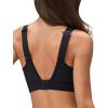 imageYvette Womens Sports Bras High Imapct Adjustable Straps Large Bust Workout Supportive Bras for RunningBlack