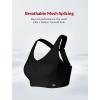 imageYvette Womens Sports Bras High Imapct Adjustable Straps Large Bust Workout Supportive Bras for RunningBlack