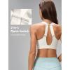 imageYvette Womens Sports Bras High Imapct Adjustable Straps Large Bust Workout Supportive Bras for RunningIvory