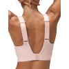 imageYvette Womens Sports Bras High Imapct Adjustable Straps Large Bust Workout Supportive Bras for RunningPink