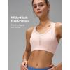 imageYvette Womens Sports Bras High Imapct Adjustable Straps Large Bust Workout Supportive Bras for RunningPink