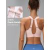 imageYvette Womens Sports Bras High Imapct Adjustable Straps Large Bust Workout Supportive Bras for RunningPink