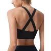 imageYvette Adjustable Front Closure Sports Bras for Women High Support Impact No Bounce Sports Bra Running for Big BreastsBlack