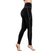 imageYvette High Waisted Leggings with Pockets for Women Tummy Control Color Blocking Yoga Pants for Gym Running WorkoutBlack