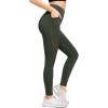 imageYvette Tummy Control Leggings with Pockets for Women High Waisted Buttery Soft for Gym Yoga Workout RunningGreen