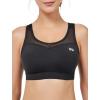 image:imageYvette Plus Size Sports Bras for Women Comfortable Racerback Supporttive Sports Bra Medium Impact WirelessBlack
