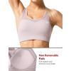 image:imageYvette Plus Size Sports Bras for Women Comfortable Racerback Supporttive Sports Bra Medium Impact WirelessLight Purple