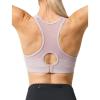 image:imageYvette Plus Size Sports Bras for Women Comfortable Racerback Supporttive Sports Bra Medium Impact WirelessLight Purple