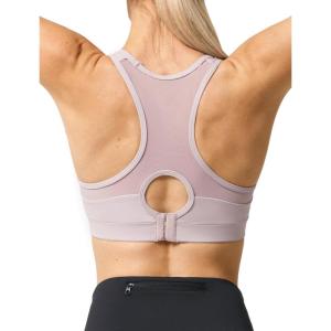 image:imageYvette Plus Size Sports Bras for Women Comfortable Racerback Supporttive Sports Bra Medium Impact WirelessLight Purple