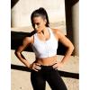 image:imageYvette Front Zip Sports Bras for Women High Support Impact Supportive Running Bra with Sewnin Molded Cups for Large BustWhite