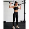 image:imageYvette Front Zipper Sports Bras for Women High Impact Support for Large Breasts Supportive Running Sports Bra Sewnin PadsBlack
