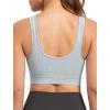 image:imageYvette Front Zipper Sports Bras for Women High Impact Support for Large Breasts Supportive Running Sports Bra Sewnin PadsGrey