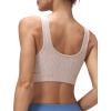 image:imageYvette Front Zipper Sports Bras for Women High Impact Support for Large Breasts Supportive Running Sports Bra Sewnin PadsPink