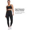 image:imageYvette High Waisted Leggings for Women with Pockets  Tummy Control Yoga Pants Printed Workout Leggings amp Exercise PantsDark Green Printed