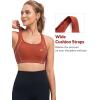 image:imageYvette Sports Bras for Women High Impact Support Racerback Sports Bra Plus Size No Underwire for Running WorkoutOrange Red