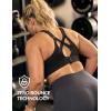 image:imageYvette Sports Bras for Women High Impact Support Sleek VNeck with Adjustable Criss Cross Straps for RunningampWorkoutBlack